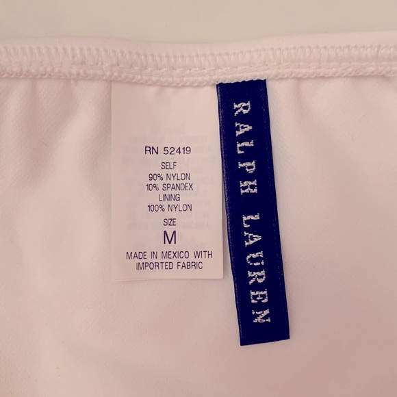 Ralph Lauren White Swim Bottoms (M) - Picture 4 of 5